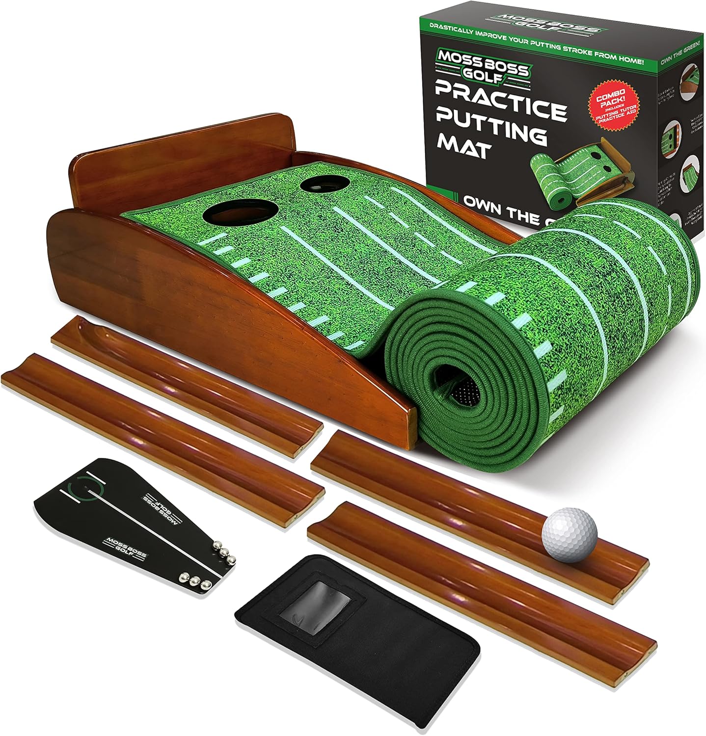 Indoor Golf Putting Mat with Automatic Ball Return - Improve Your Putt Anywhere!
