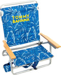 Backpack Beach Chair 5-Position Lay Flat with Cooler and Cup Holder