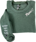 Custom Embroidered Grandma Sweatshirt with Kids Name on Sleeve