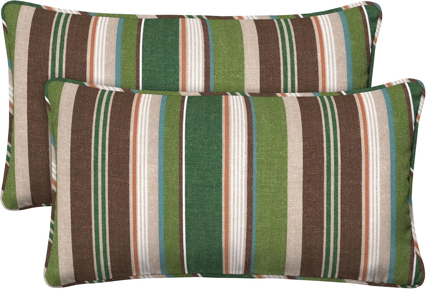 Honeycomb Outdoor Lumbar Pillow 2-Pack for Patio Furniture