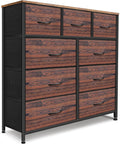 Dresser for Bedroom with 9 Drawers - Wide Fabric Storage Chest