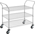 Finnhomy 3-Tier Commercial Grade Rolling Cart - Heavy Duty 600 lb