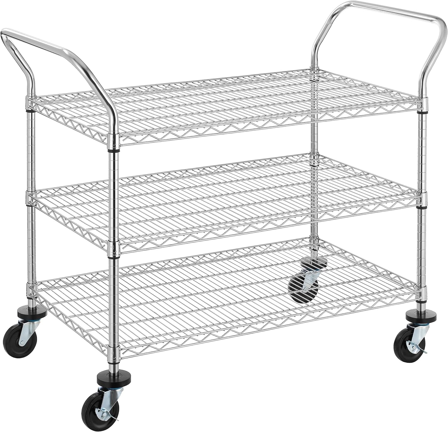 Finnhomy 3-Tier Heavy Duty Utility Cart with Wheels and Handles