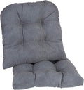 Klear Vu Gripper Overstuffed Dining Chair Cushions 17x17 - Comfy