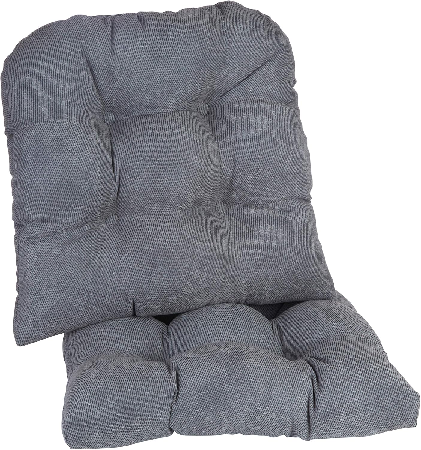 Klear Vu Gripper Overstuffed Dining Chair Cushions for Comfort