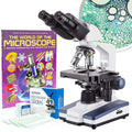 AmScope 40X-2500X Binocular Compound Microscope - Versatile Lab Tool