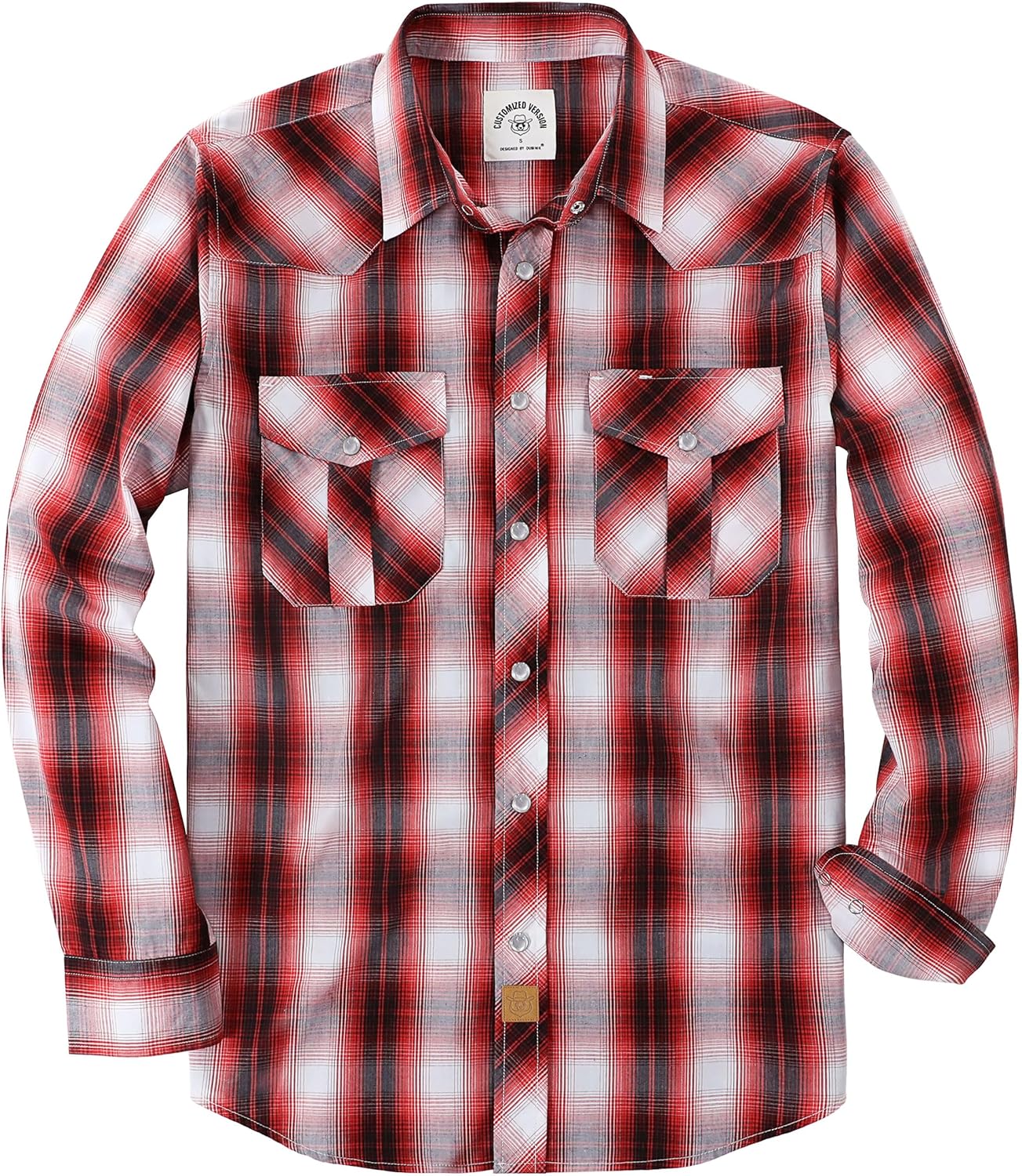 Dubinik Pearl Snap Shirts for Men - Vintage Casual Plaid Style