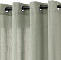 Sage Green Linen Curtains 96 Inch Length for Elegant Living Room