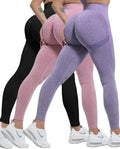 CHRLEISURE Workout Leggings Sets for Women - Seamless Butt Lifting
