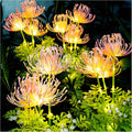 Solar Garden Lights Solar Flowers with Glowing Stems - 4 Pack