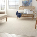 Courtyard Indoor/Outdoor Ivory Silver 10 ft x 14 ft Rug - Easy Care