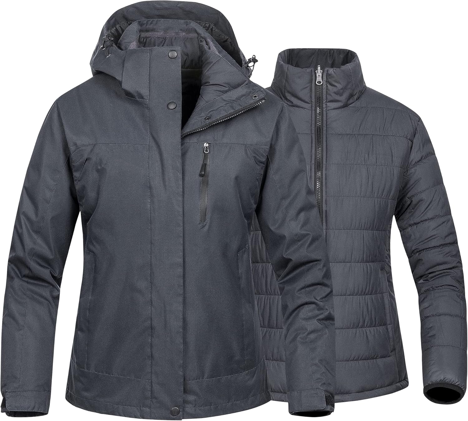 3-in-1 Waterproof Ski Jacket by CREATMO US