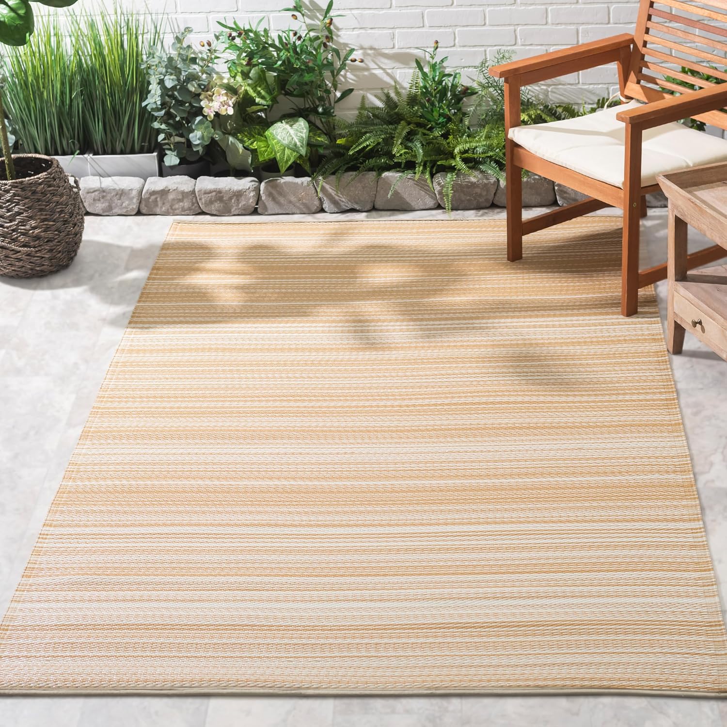 FH Home Outdoor Rug - Waterproof, Reversible, Fade Resistant