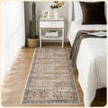 Istana Hallway Runner Rug 2.5x8 Olive/Charcoal for Modern Homes