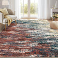 Modern Abstract Living Room Rug 8x10, Soft Washable Carpet