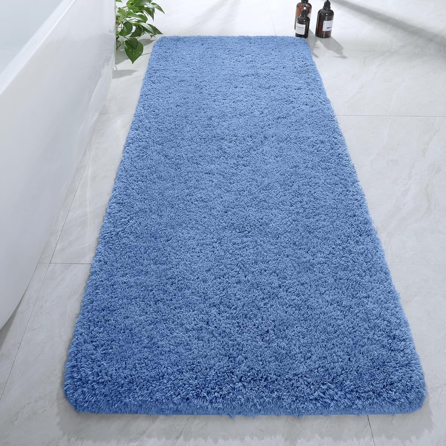 Luxury Long Bathroom Runner Rug for Soft and Absorbent Floors