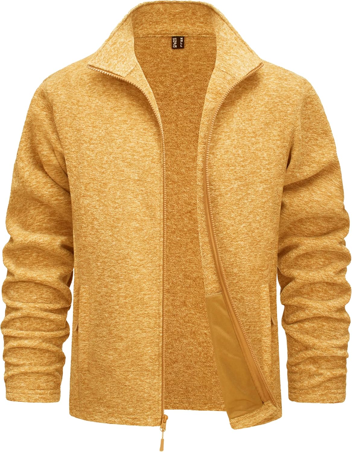 TACVASEN Men's Fleece Jackets Full Zip Lightweight Warm Coats