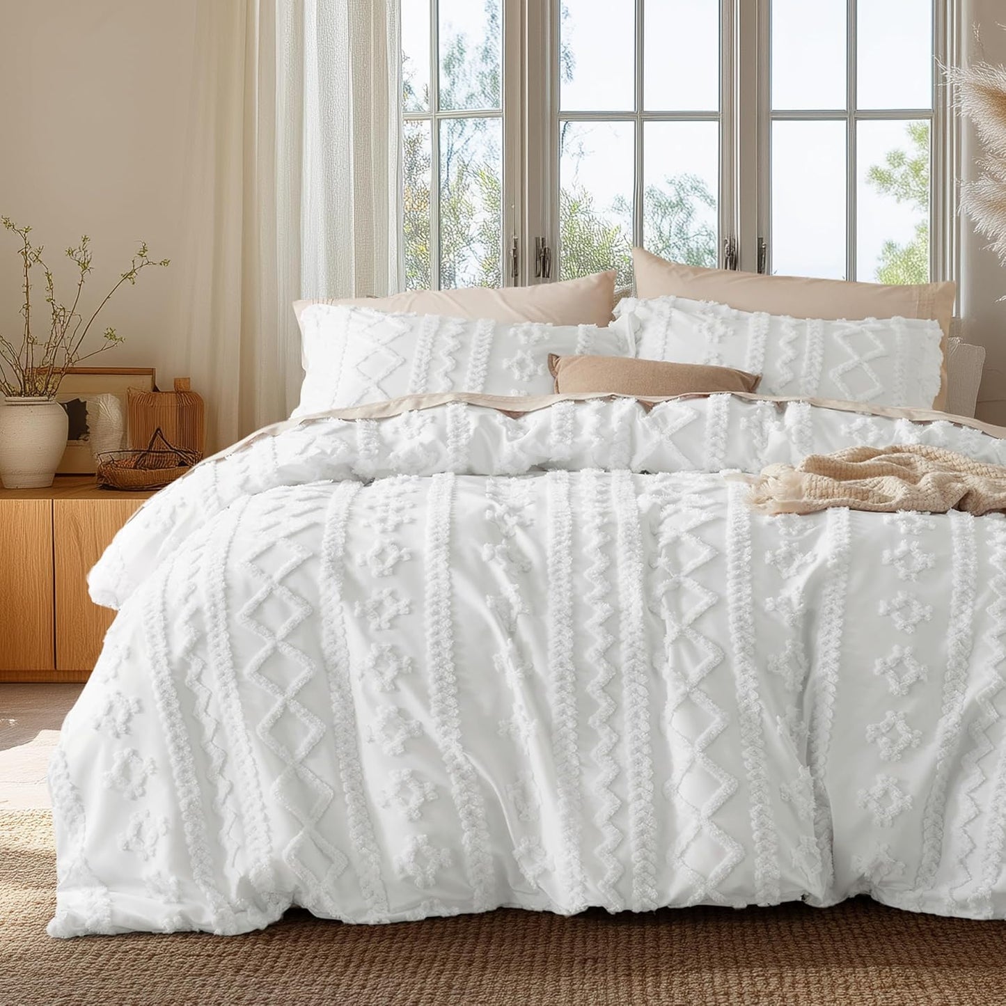 Boho Kids Cal King Duvet Cover for Chic and Cozy Bedding