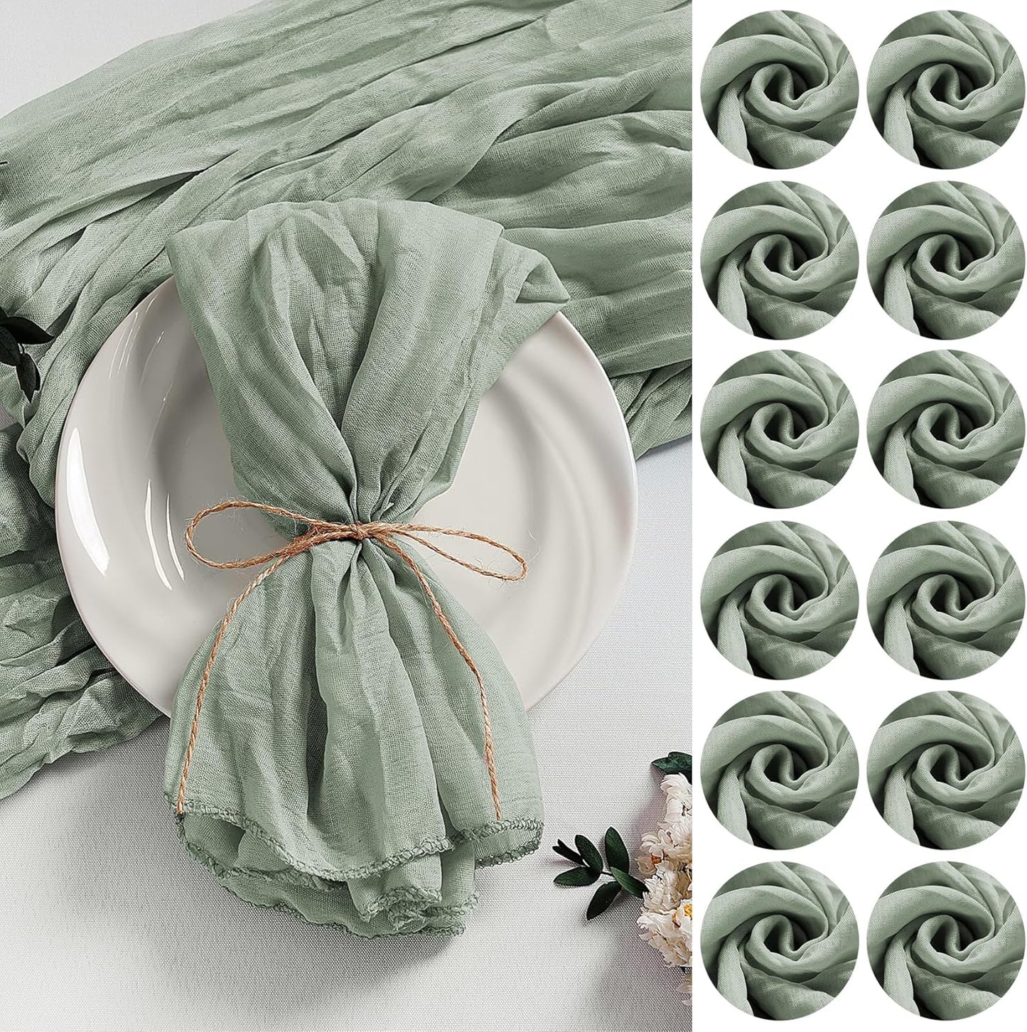 LZY 120 Pack Gauze Cheesecloth Napkins for Elegant Events