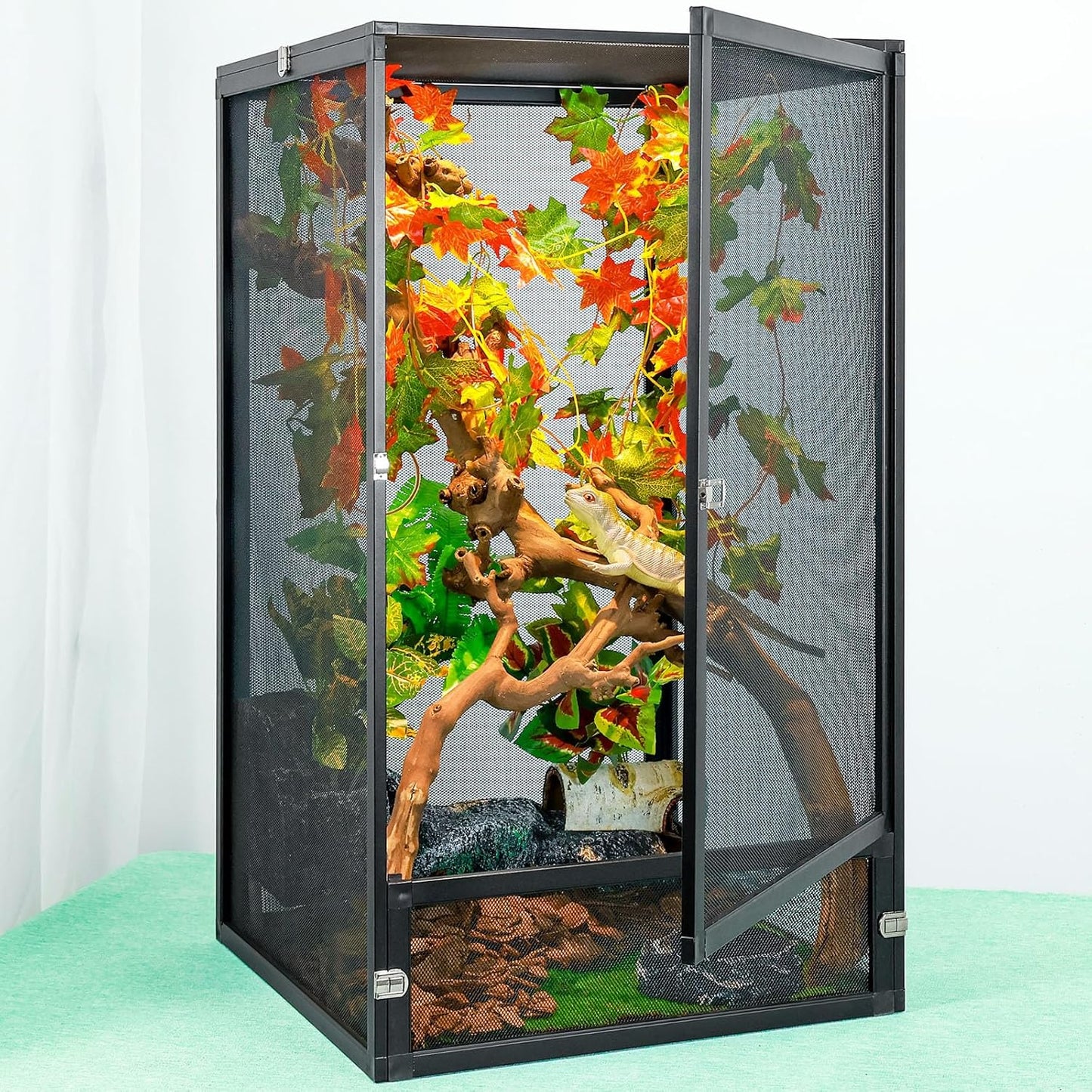 45 Gal Detachable Foldable Reptile Butterfly Cage for Pets