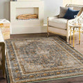 Area Rug 5ftx7ft Washable Rug Traditional Thin Retro Non Slip