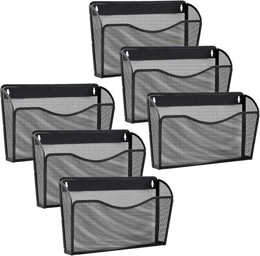 6 Pack Wall File Organizer for Office and Home Organization