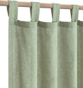 KOUFALL Sage Green Sheer Curtains 84 in - Light Filtering Linen Blend