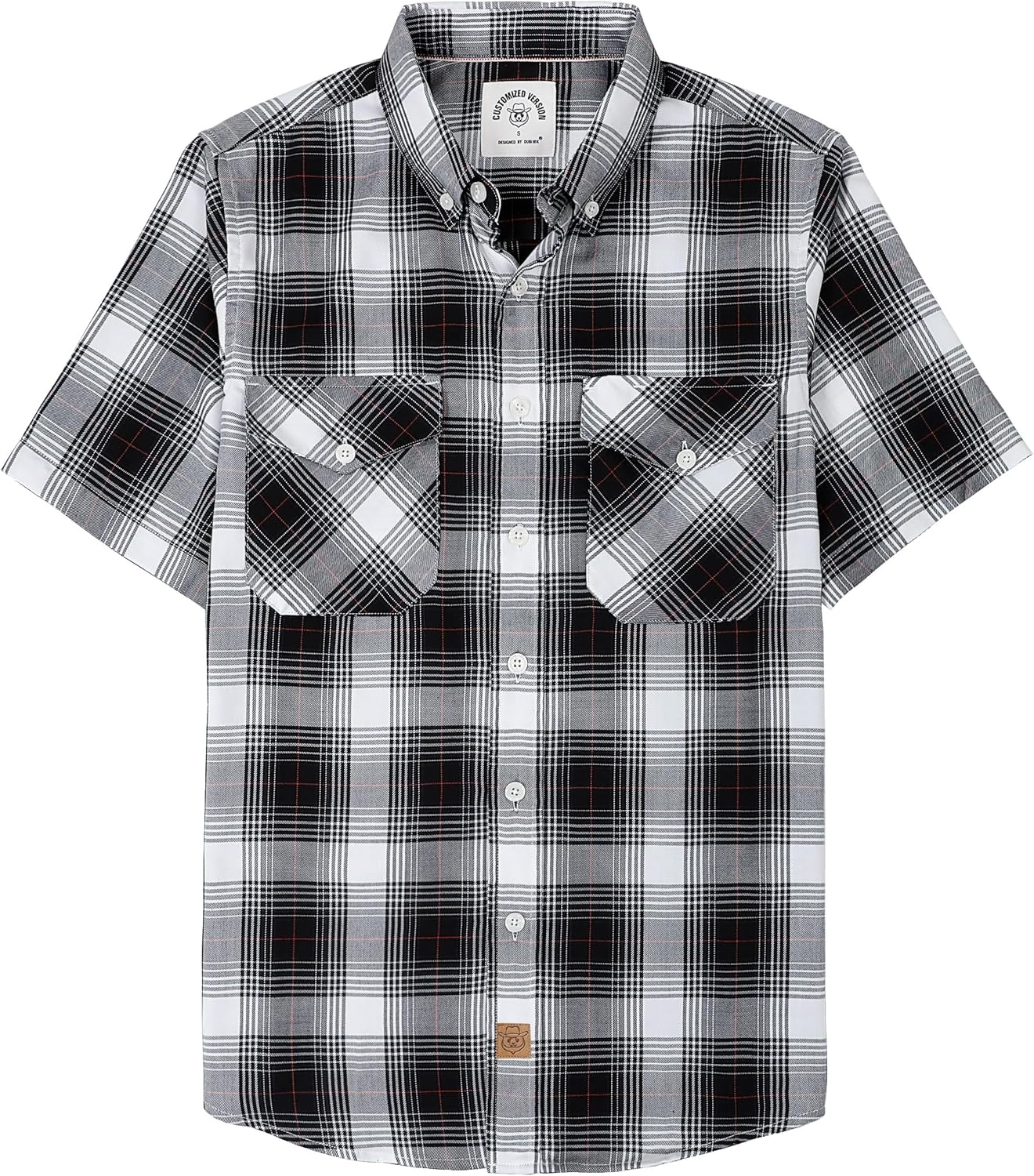 Dubinik Mens Short Sleeve Button Down Shirts for Casual Style