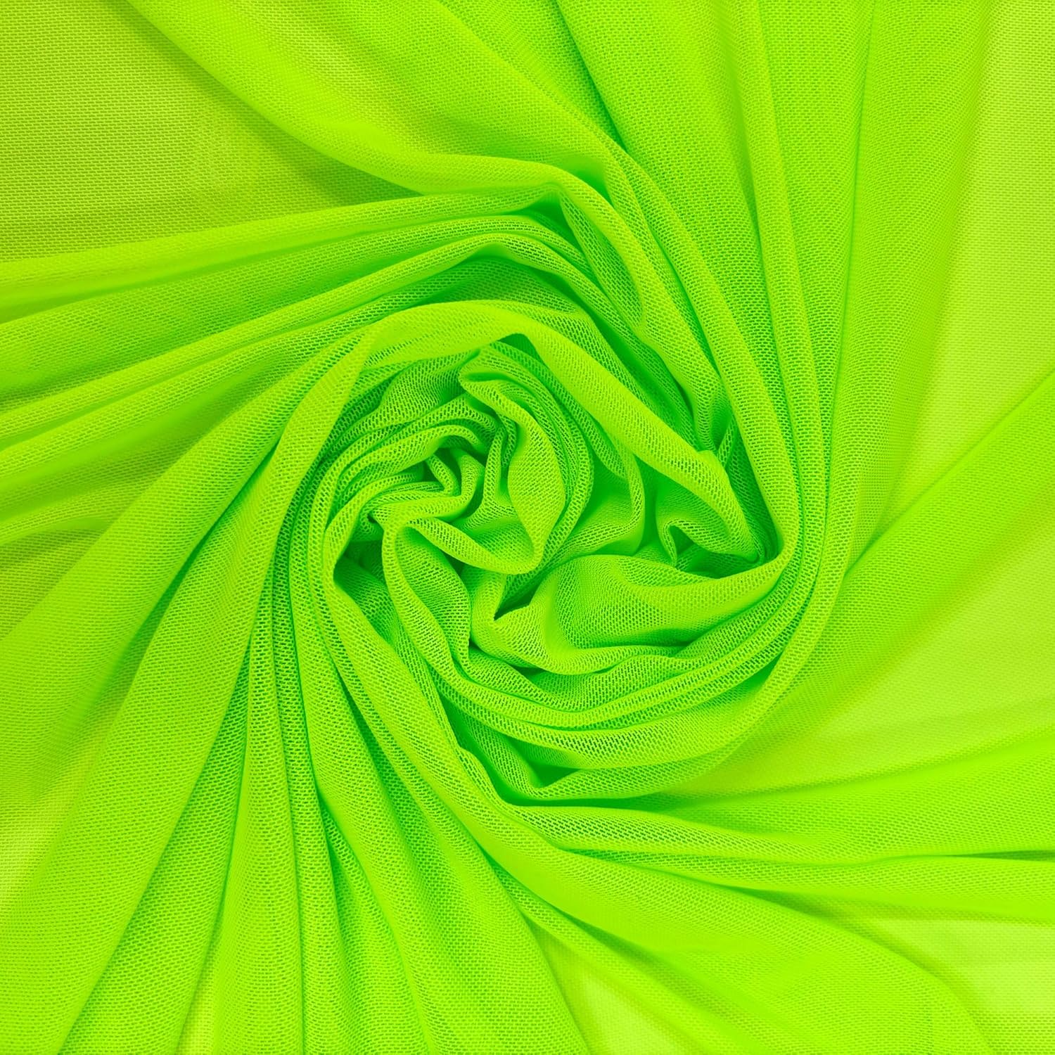 4-Way Stretch Power Mesh Fabric - Neon Green - 60in Wide