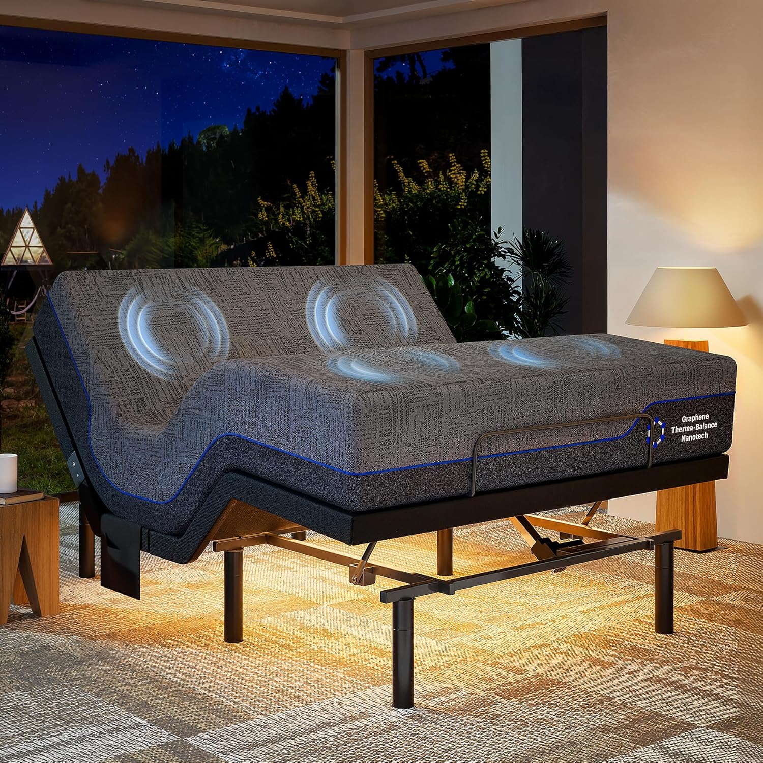 Marsail NS1 Adjustable Base with Cooling Gel Memory Foam Mattress