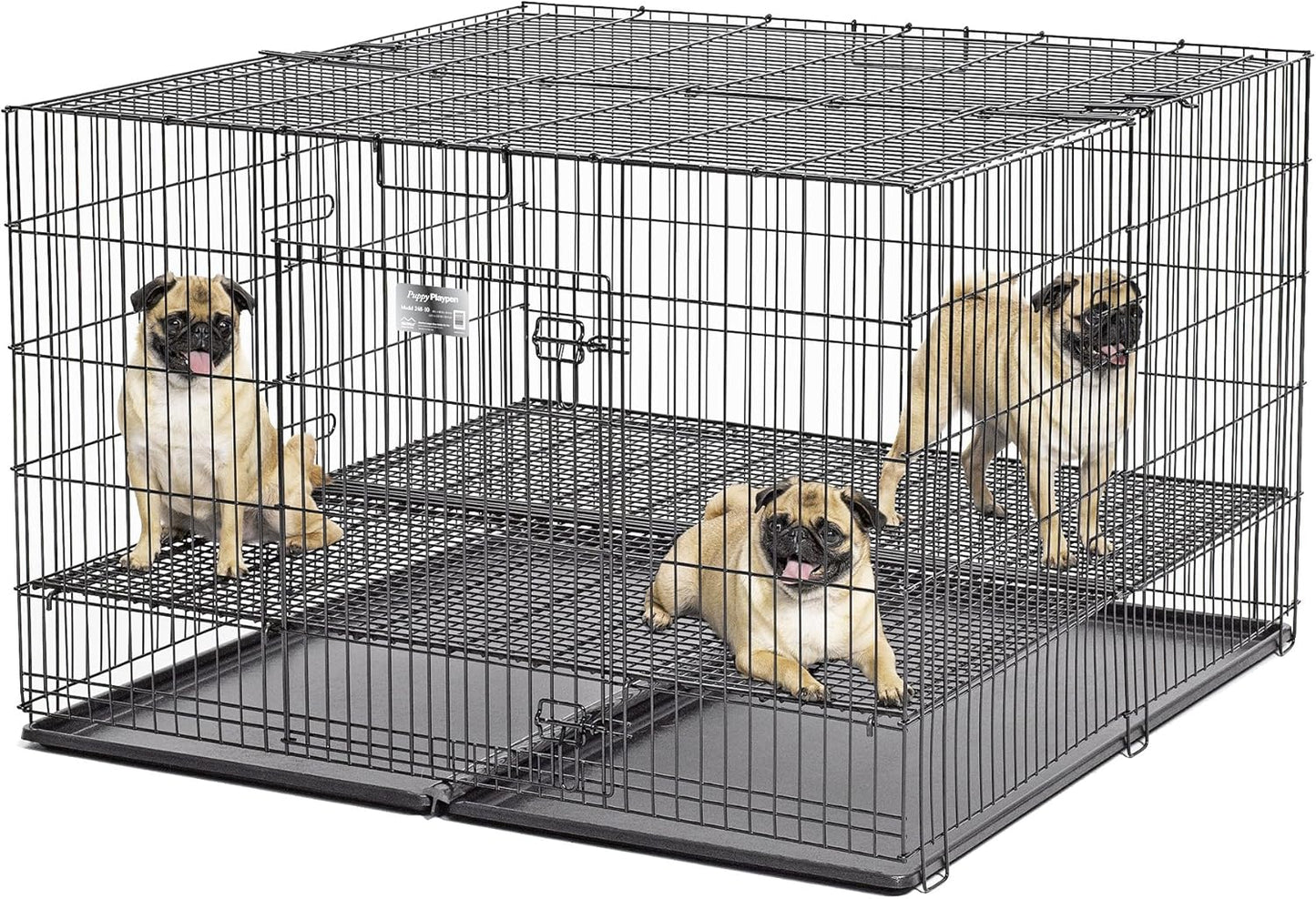 MidWest Puppy Playpen Crate with Adjustable Wire Mesh Floor