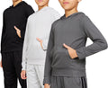 3-Pack Boys Mesh Hoodies Quick Dry Pullover - Lightweight Active Wear