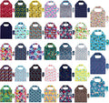 Reusable Floral Grocery Bags - 34 Pcs Extra Large Tote Bags