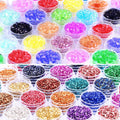 48 Box Crushed Glass Craft Glitter Fine for Resin Art - Colorful Mix