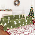 Sofa Christmas Couch Cover 71x134 in - Durable Chenille Protector