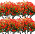 Artificial Flowers 20 Bundles Outdoor Fake Flowers - UV Resistant