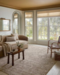 Pace Collection Taupe/Wheat Round Area Rug 9ft-6in x 9ft-6in - Cozy