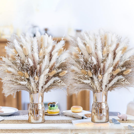 440PCS Natural Pampas Grass Decor Bouquet for Rustic Elegance