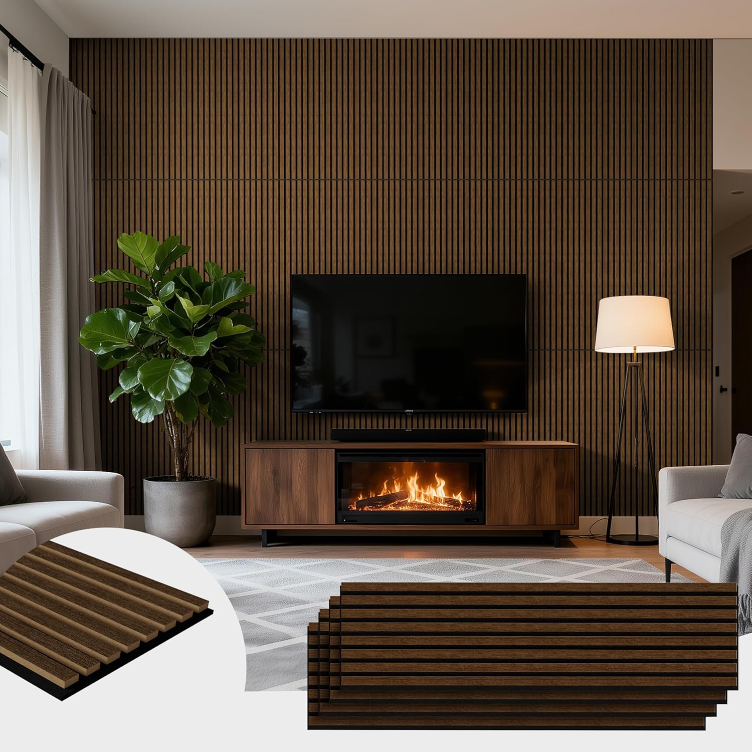 4PCS Acoustic Panels for Soundproofing and Interior Decor