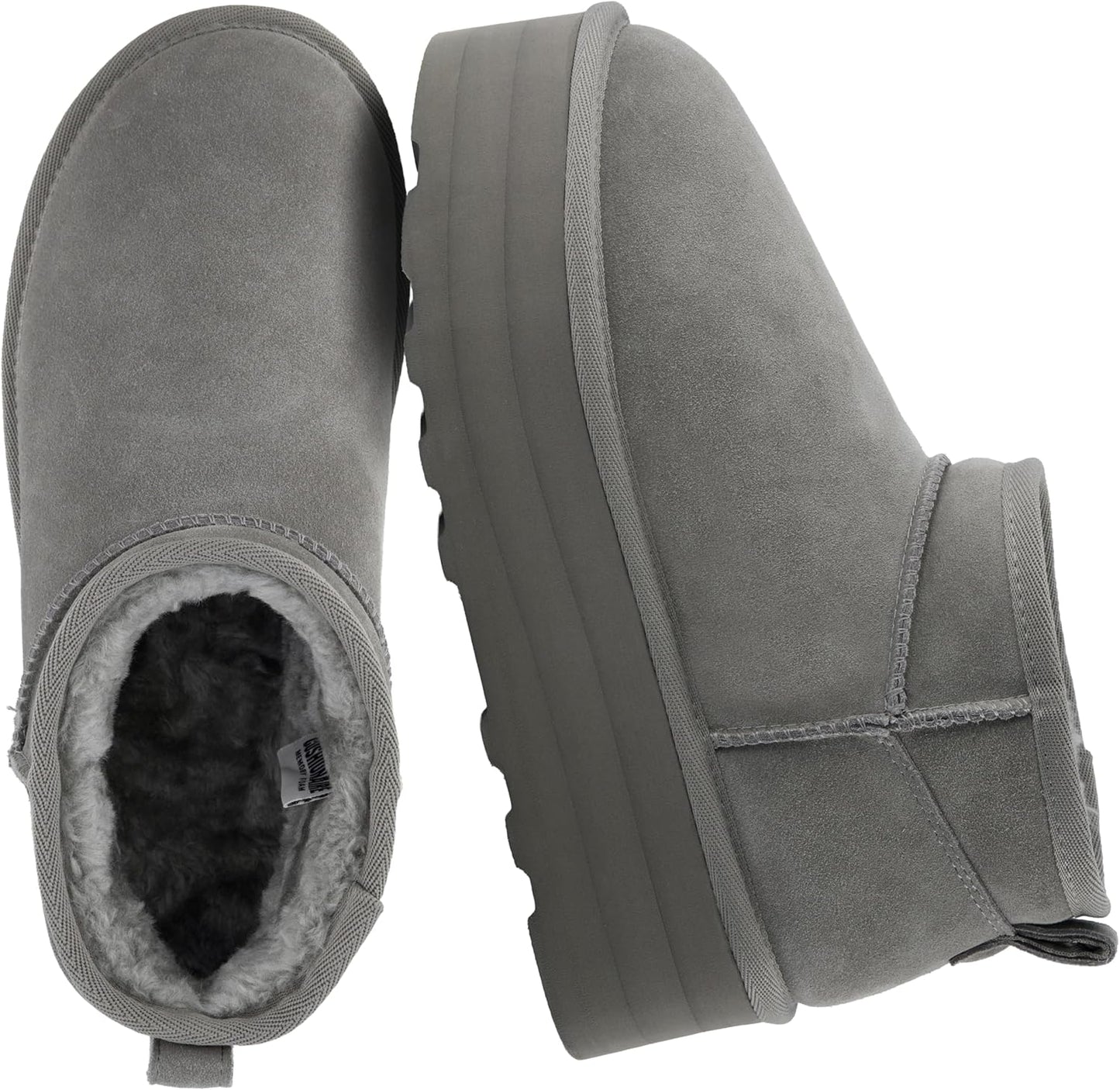 CUSHIONAIRE Hippy Womens Platform Ankle Boots for Cozy Winter