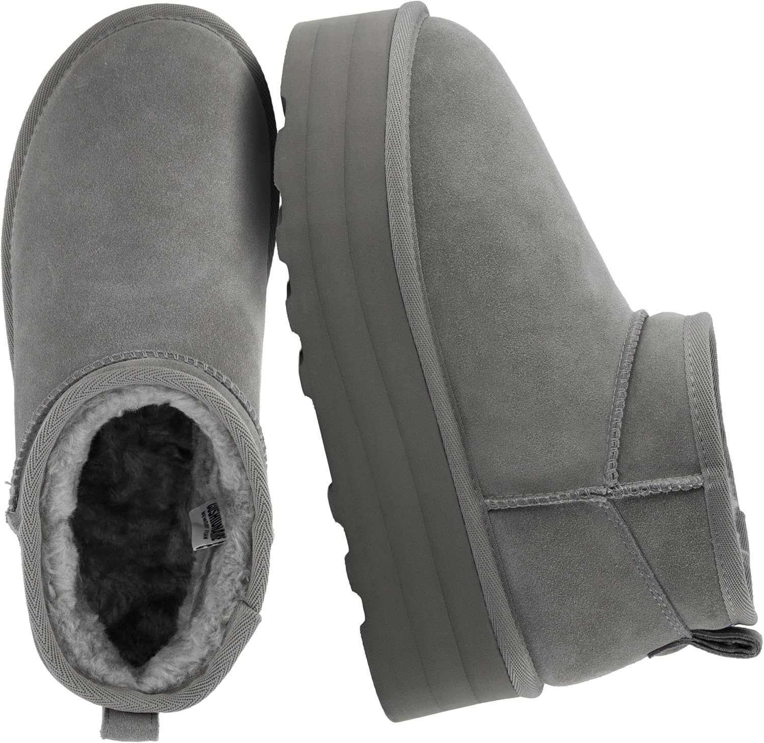 CUSHIONAIRE Hippy Womens Platform Ankle Boots for Cozy Winter