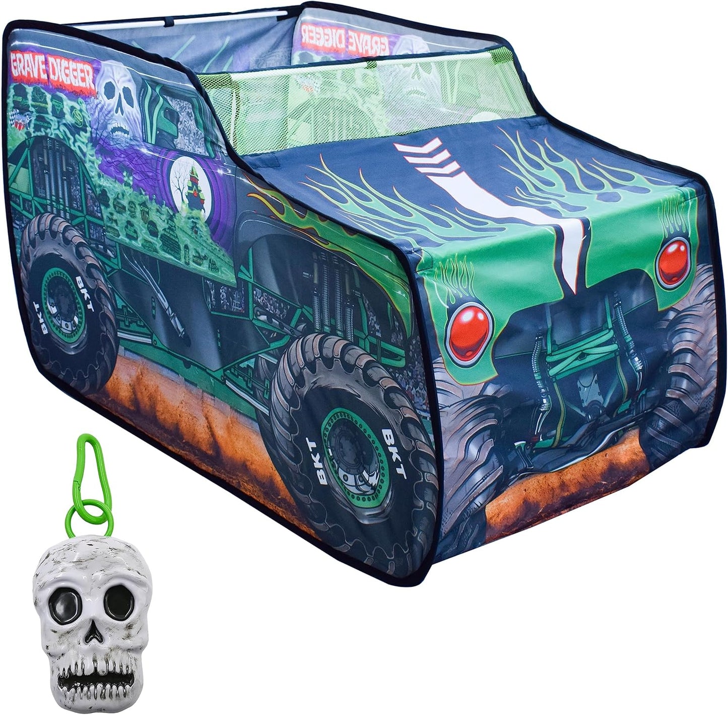 Grave Digger Pop Up Tent | Truck Playhouse for Kids