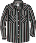 Dubinik Flannel Shirt for Men Western Pearl Snap Plaid (Style 8J1W)