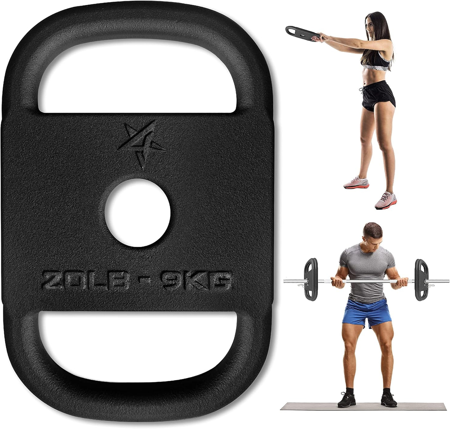 Yes4All Cast Iron Ruck Weight & Weight Plate for Strength Training