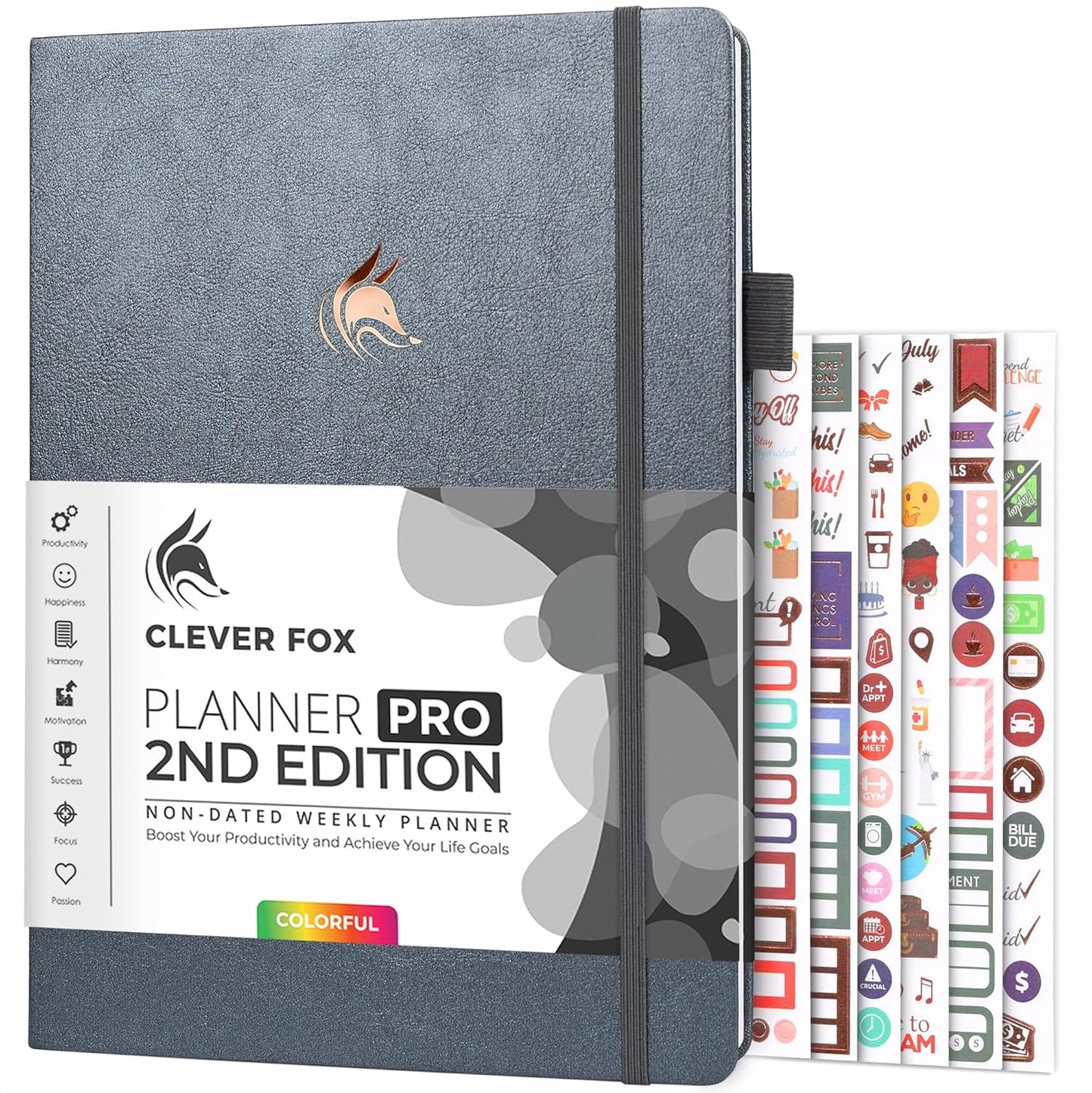 Clever Fox Planner PRO 2nd Edition for Effective Time Management