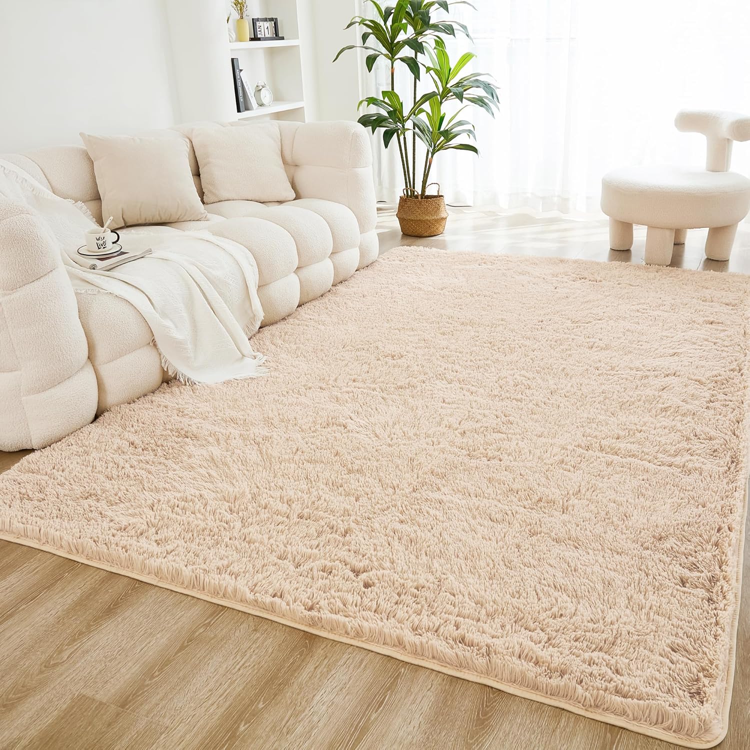 Litanika 8x10 Shag Area Rug: Ultra Soft Plush for Home Decor