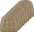 Klear Vu Omega Non-Slip Chair Cushions 15x16, Solid Gold 8 Pack