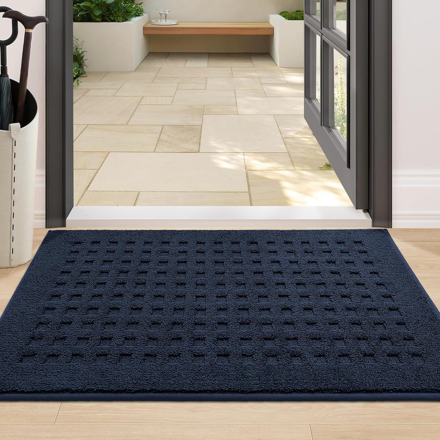 BEQHAUSE Waffle Door Mats Indoor for Muddy Paws and Shoes