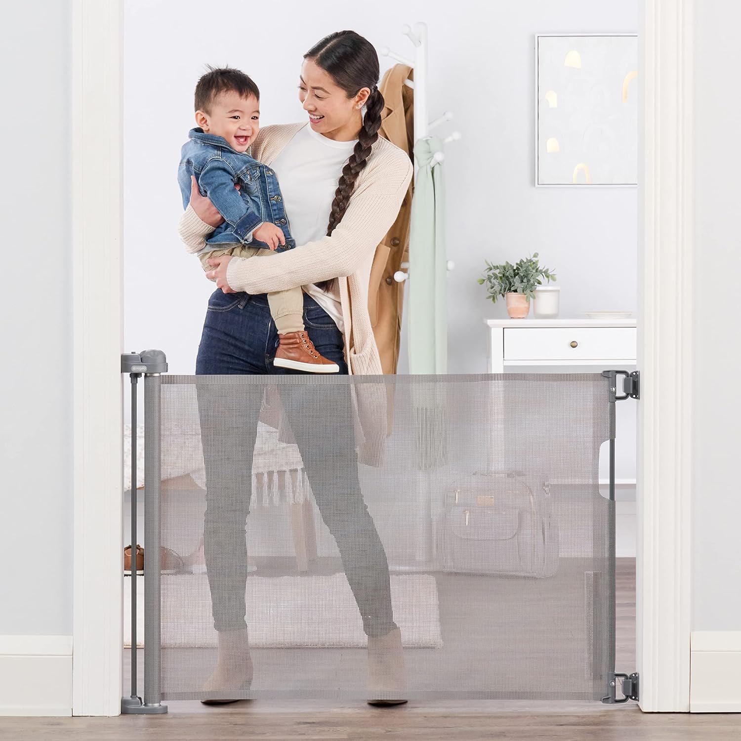 Regalo Extra Wide Retractable Baby Gate - Easy Install, Expands up to 50 - Award-Winning Brand