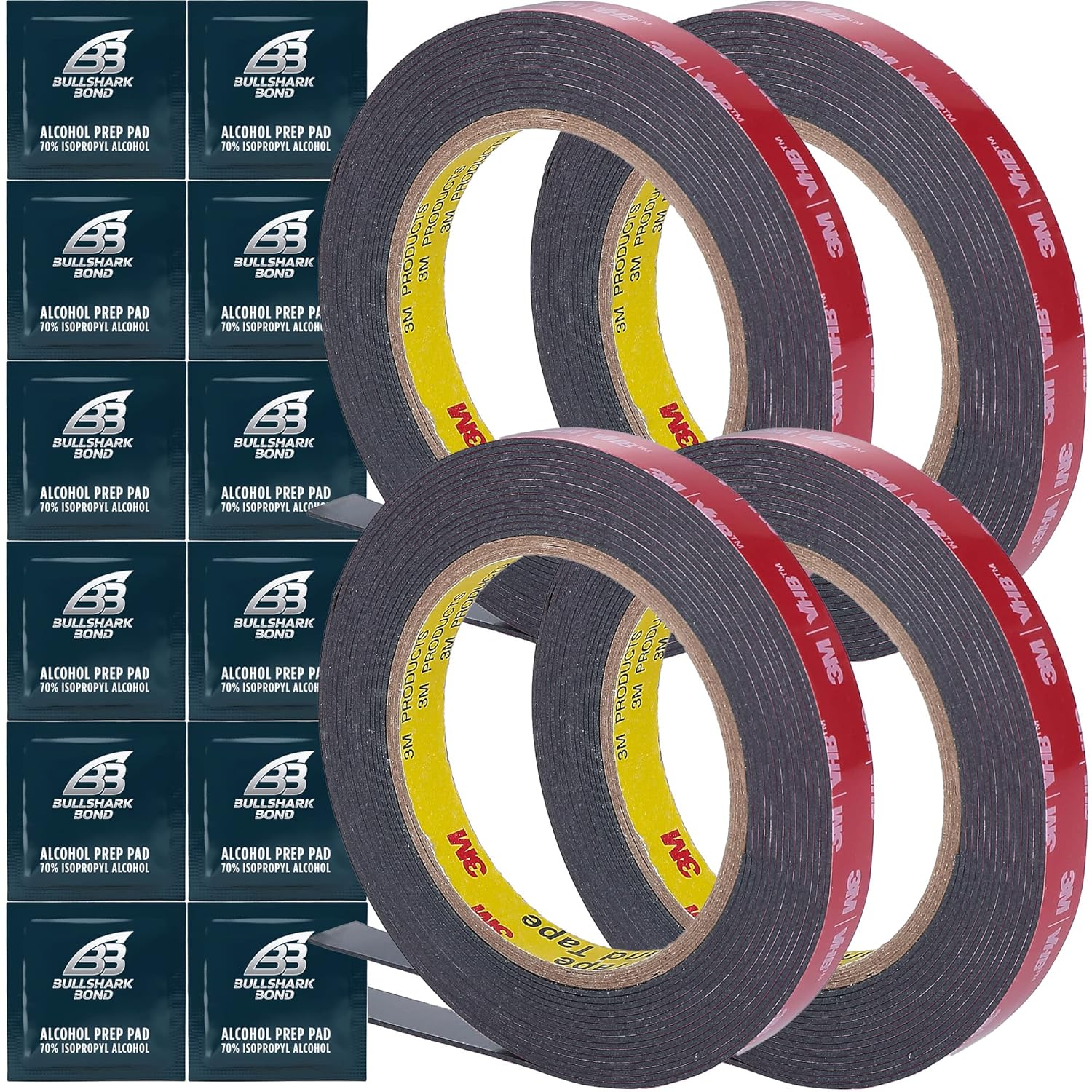 4 Pack Heavy Duty Double Sided Tape for Home and Office Use